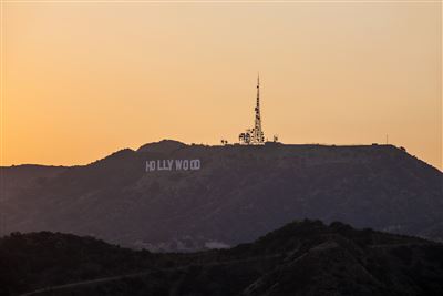 Hollywood Sign am Abend